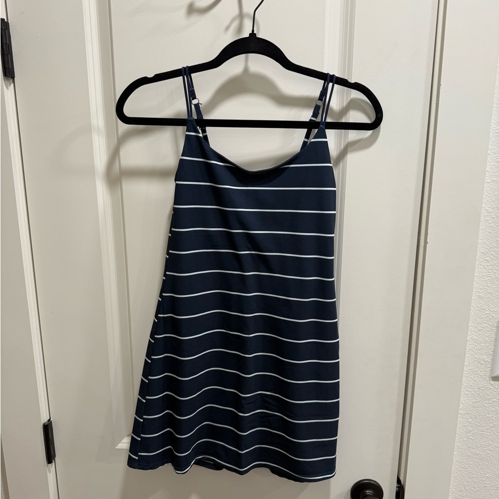 Abercrombie & Fitch Navy and White Striped Athletic Dress